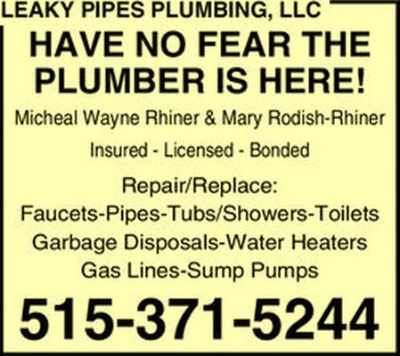 LEAKY PIPES PLUMBING - Updated January 2025 - 11 Reviews - 720 Valhigh