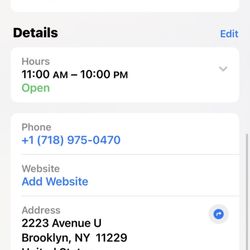 Store info on Google