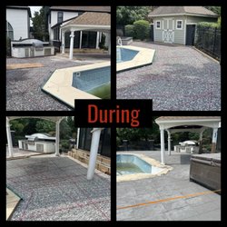 Dan-Tam Stamped Concrete Works - Pool deck after demo, concrete pour prep and install