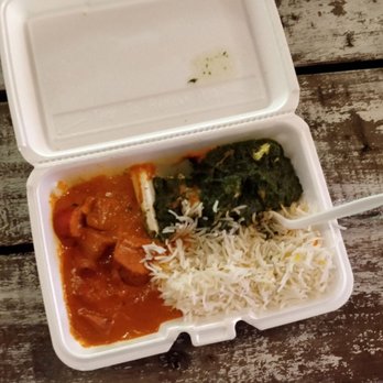 Madras Dhaba - Chicken Tikka + Saag Paneer + Basmati Rice - Indian Near Me - Austin, Texas
