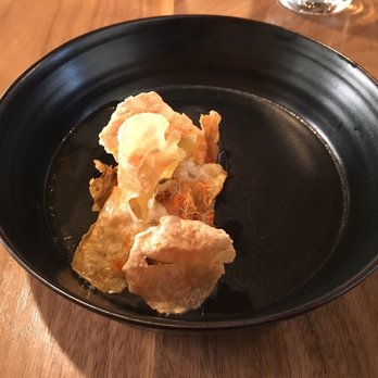 Smyth - Caramelized potato and sunchoke, dried scallop, trout - New American Near Me - Chicago, Illinois