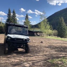 Kawasaki Mule at the base of Phoenix Park Falls. Kawasaki Mule at the base of Phoenix Park Falls.