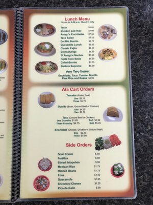 Menu photo 4 El Amigo Feliz Hazen, AR