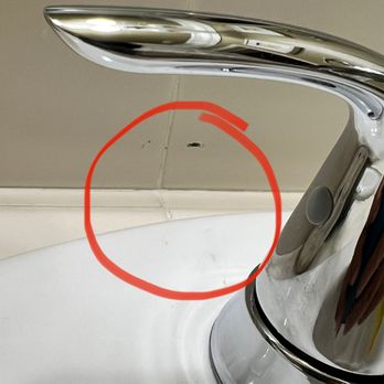 Premium Plumbing & Drain - Whole on my tile due to new technician no knowing how to replace faucet. - Plumbing Near Me Premium Plumbing & Drain - Whole on my tile due to new technician no knowing how to replace faucet. - Plumbing Near Me
