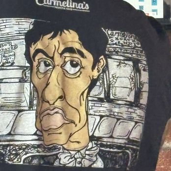 Carmelina's - Photo of back of Carmelita's tshirt - Italian Near Me - Boston, Massachusetts