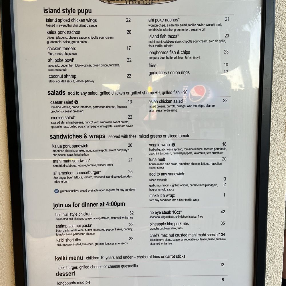 Longboards - Menu today.. - Bars Near Me - Kapolei, Hawaii Longboards - Menu today.. - Bars Near Me - Kapolei, Hawaii