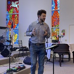 Fernridge Faith Center - Associate Pastor Travis Soverns teaching on a Sunday morning.