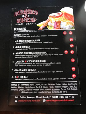Menu photo 8 Burgers and Shakes Miami Beach, FL Menu photo 8 Burgers and Shakes Miami Beach, FL