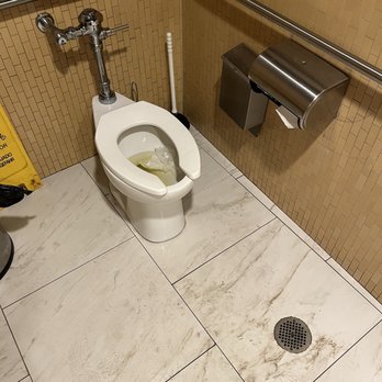 Curio Bistro - The dirty bathroom with urine all over the floor, pee on the seat, no hand towels, and soap that was only there because I asked for some. - Cajun/Creole Near Me - New Orleans, Louisiana Curio Bistro - The dirty bathroom with urine all over the floor, pee on the seat, no hand towels, and soap that was only there because I asked for some. - Cajun/Creole Near Me - New Orleans, Louisiana