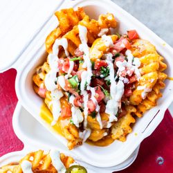The BE Hive - Nacho Waffle Fries