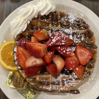 Ball Square Cafe - Nutella and waffle - Breakfast & Brunch Near Me - Somerville, Massachusetts