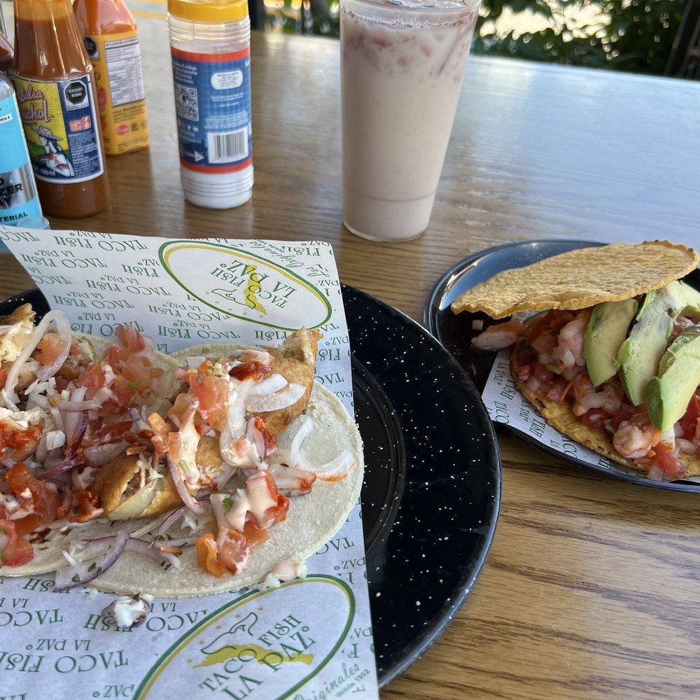 Taco Fish la Paz - Torito y tostada de ceviche de camarón - Tacos Near Me - La Paz, BCS Taco Fish la Paz - Torito y tostada de ceviche de camarón - Tacos Near Me - La Paz, BCS
