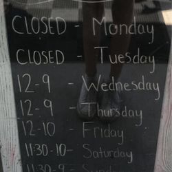 Chilly Spoons - Summer hours that are not up to date online