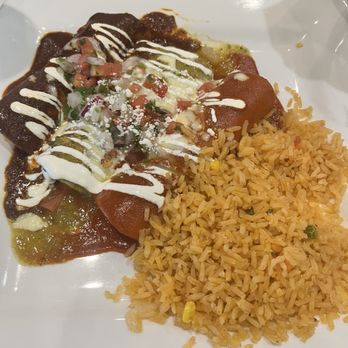 Aqui Mero - Enchiladas Sampler - Mexican Near Me - Cary, North Carolina