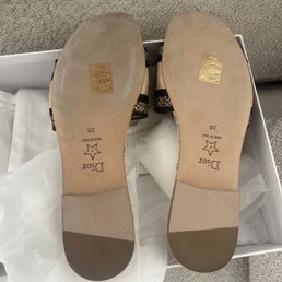Left shoe is clearly the floor sample and the one on the right is perfect. How could they have sold this to me in the first place??! Left shoe is clearly the floor sample and the one on the right is perfect. How could they have sold this to me in the first place??!