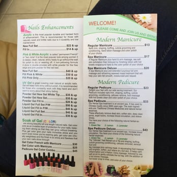 Nail Expressions - Brochure with up to date pricing as of August 15, 2015. - Nail Salons Near Me - Virginia Beach, Virginia