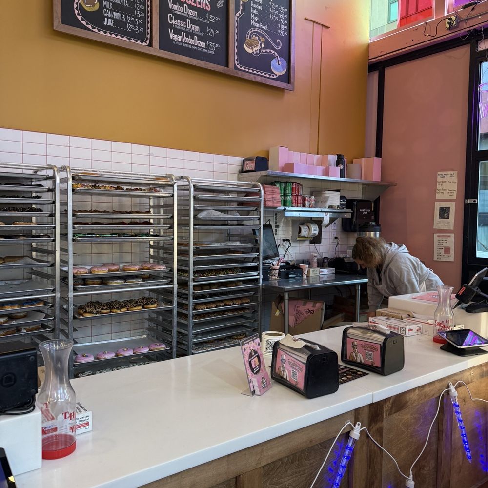 Voodoo Doughnut - Nice layout. Super functional. No seating though. - Donuts Near Me - Seattle, Washington Voodoo Doughnut - Nice layout. Super functional. No seating though. - Donuts Near Me - Seattle, Washington
