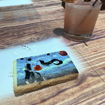 7 Paintings - Painted my own dessert. I saved it for a souvenir - Dinner Theater Near Me - West Hollywood, California