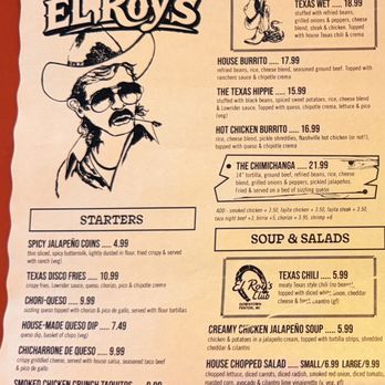 El Roy's - Menu - Tex-Mex Near Me - Fenton, Michigan El Roy's - Menu - Tex-Mex Near Me - Fenton, Michigan