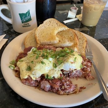 Harvest Cafe and Bakery - Corned beef hash Benedict - Bakeries Near Me - Simsbury, Connecticut Harvest Cafe and Bakery - Corned beef hash Benedict - Bakeries Near Me - Simsbury, Connecticut