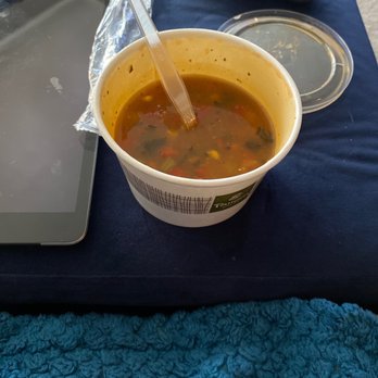 Panera Bread - I usually receive A-1 service but today I got a soup that wasn't at least halfway full. Like someone ate out of it and sold it. Upset!!! - Sandwiches Near Me - Moreno Valley, California Panera Bread - I usually receive A-1 service but today I got a soup that wasn't at least halfway full. Like someone ate out of it and sold it. Upset!!! - Sandwiches Near Me - Moreno Valley, California