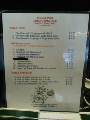 Menu photo 7 Piggie Pies Pizza Dallas, TX