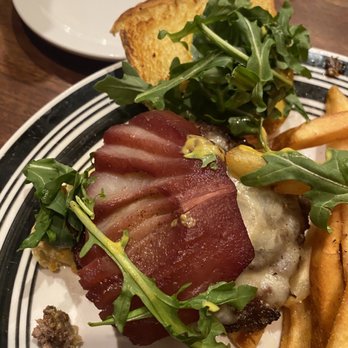 Fable Diner and Bar - The red wine poached pear in Kitchen burger. Adds sweetness to the burger. - Diners Near Me - Vancouver, British Columbia