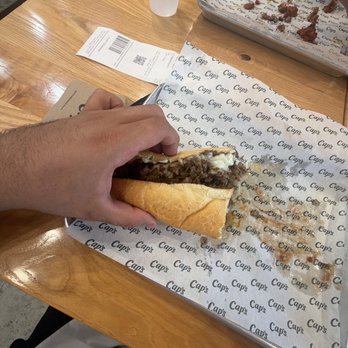 Capriotti's Sandwich Shop - This sandwhich right here is absolutely amazing! Steak, cheese, mayo, light bbq. Absolute beauty. - Sandwiches Near Me - McKinney, Texas