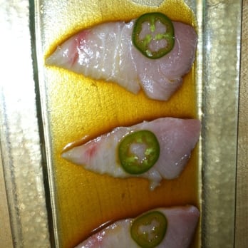 Zama - Hamachi ponzu ($18) - yellowtail with soy pickled jalapeño and ponzu - Sushi Bars Near Me - Philadelphia, Pennsylvania Zama - Hamachi ponzu ($18) - yellowtail with soy pickled jalapeño and ponzu - Sushi Bars Near Me - Philadelphia, Pennsylvania