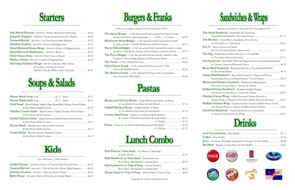 Menu photo 1 Arena Bar Saint Louis, MO