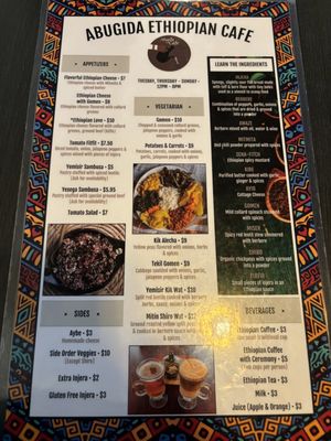 Menu photo 3 Abugida Ethiopian Cafe & Restaurant Charlotte, NC Menu photo 3 Abugida Ethiopian Cafe & Restaurant Charlotte, NC