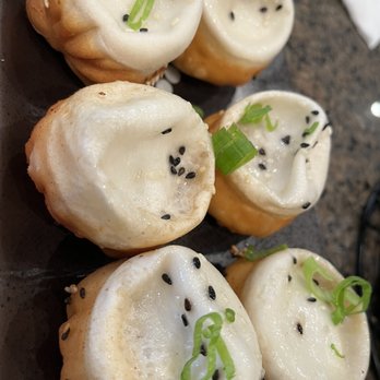Brochette Dumpling - Pan fried buns  17. Special House Pan-fried Pork Bao () (6 pcs) - Dim Sum Near Me - San Francisco, California