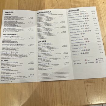 Just Salad - Menu - Salad Near Me - Boca Raton, Florida