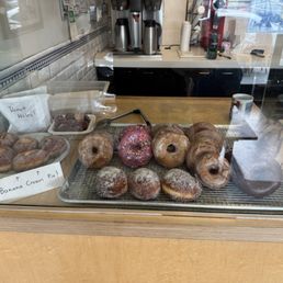 It doesn't say it on their menu, but they also have a small selection of doughnuts from a local shop