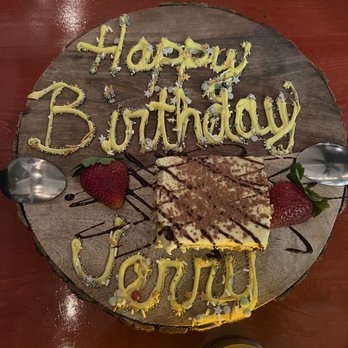 Cafe Gabbiano - Tiramisu (birthday treat) - Italian Near Me - Sarasota, Florida
