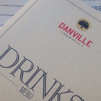 Danville Brewing - They change their menu often so they don't have too many of these paper menus to share. - Breweries Near Me - Danville, California