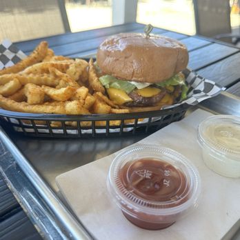 Ten Hut - Hut cheese burger with Cajun flavored fries. - Pubs Near Me - Temecula, California