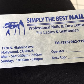 Simply the Best - Business card - Nail Salons Near Me - Los Angeles, California Simply the Best - Business card - Nail Salons Near Me - Los Angeles, California
