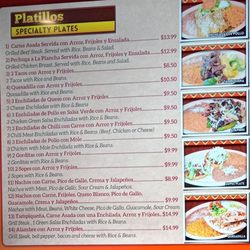 Mi Ranchito Taqueria - Menu March 2025