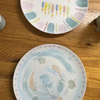Art Bayou - Large plates before firing. 2025 - Art Classes Near Me - Portage, Michigan Art Bayou - Large plates before firing. 2025 - Art Classes Near Me - Portage, Michigan