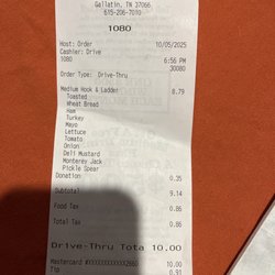 Receipt clearly