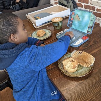 Ragamuffins Coffee House - My grandson playing "Who sank my battleship" - Coffee & Tea Near Me - Laurel, Maryland