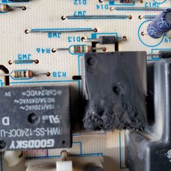 Advanced HVAC and Electrical - Burnt circuit board