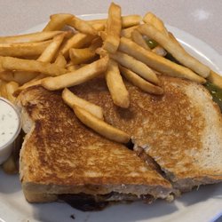 Village House Restaurant - BBQ Chicken Finger Super Melt (side of ranch) w/French Fries