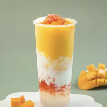 Tea Station - Mango Pomelo Slush w. Cheese Foam - Bubble Tea Near Me - Kennesaw, Georgia Tea Station - Mango Pomelo Slush w. Cheese Foam - Bubble Tea Near Me - Kennesaw, Georgia