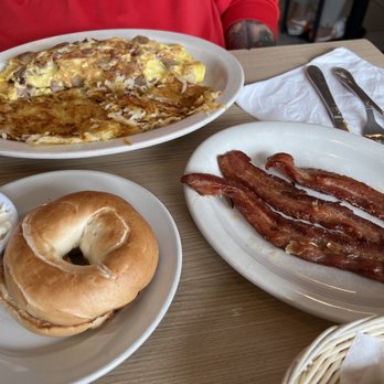 Smile Cafe Breakfast & Lunch - Thick bacon, perfect hash browns and meat lovers omelet - Breakfast & Brunch Near Me - Easton, Pennsylvania Smile Cafe Breakfast & Lunch - Thick bacon, perfect hash browns and meat lovers omelet - Breakfast & Brunch Near Me - Easton, Pennsylvania
