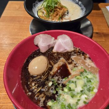 Ippudo Cupertino - AKAMARU MODERN #I - pork broth, thin noodles with special miso paste, garlic oil, pork belly chashu, bean sprouts, mushrooms and scallions - Ramen Near Me - Cupertino, California Ippudo Cupertino - AKAMARU MODERN #I - pork broth, thin noodles with special miso paste, garlic oil, pork belly chashu, bean sprouts, mushrooms and scallions - Ramen Near Me - Cupertino, California