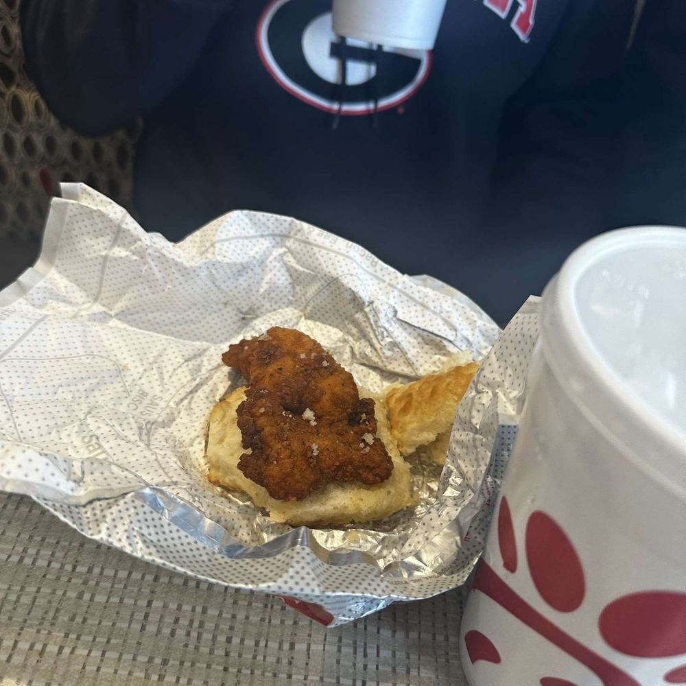 ows a person eating a chicken sandwich ows a person eating a chicken sandwich