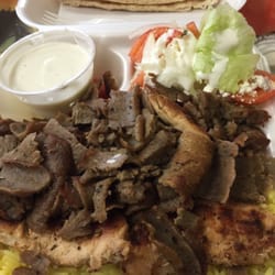 Sam’s Gyro - Plate Mix! Delicious meat and rice!