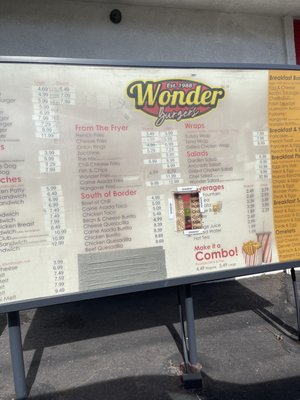 Menu photo 4 Wonder Burgers Pasadena, CA Menu photo 4 Wonder Burgers Pasadena, CA